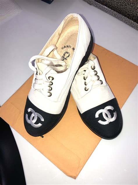 chanel linen shoes